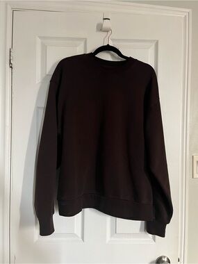 SKIMS Dark Brown Crewneck Sweatshirt